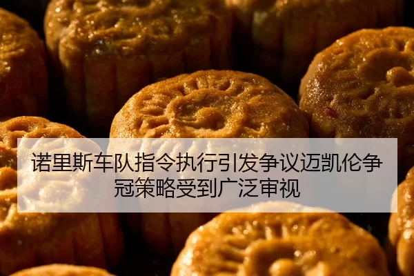 诺里斯车队指令执行引发争议迈凯伦争冠策略受到广泛审视